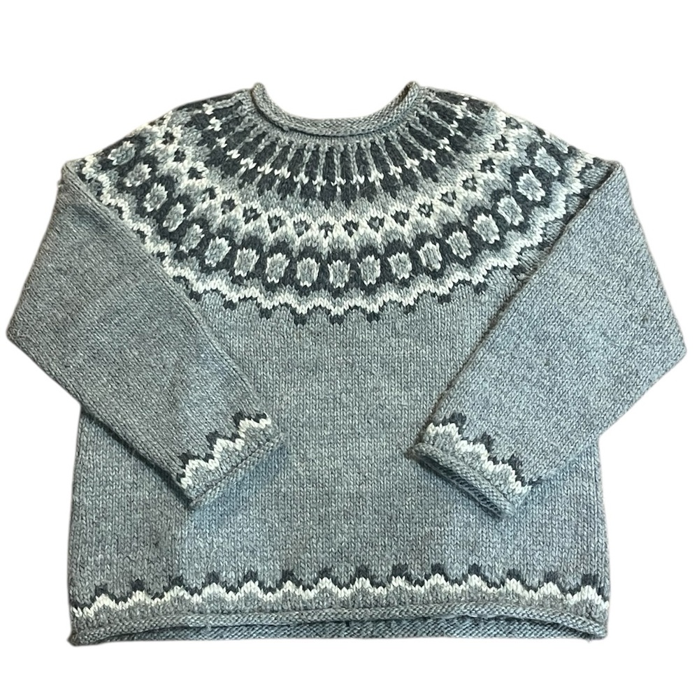 Vintage LL Bean Wool Thick Knit Nordic Womens Sweater Size Medium